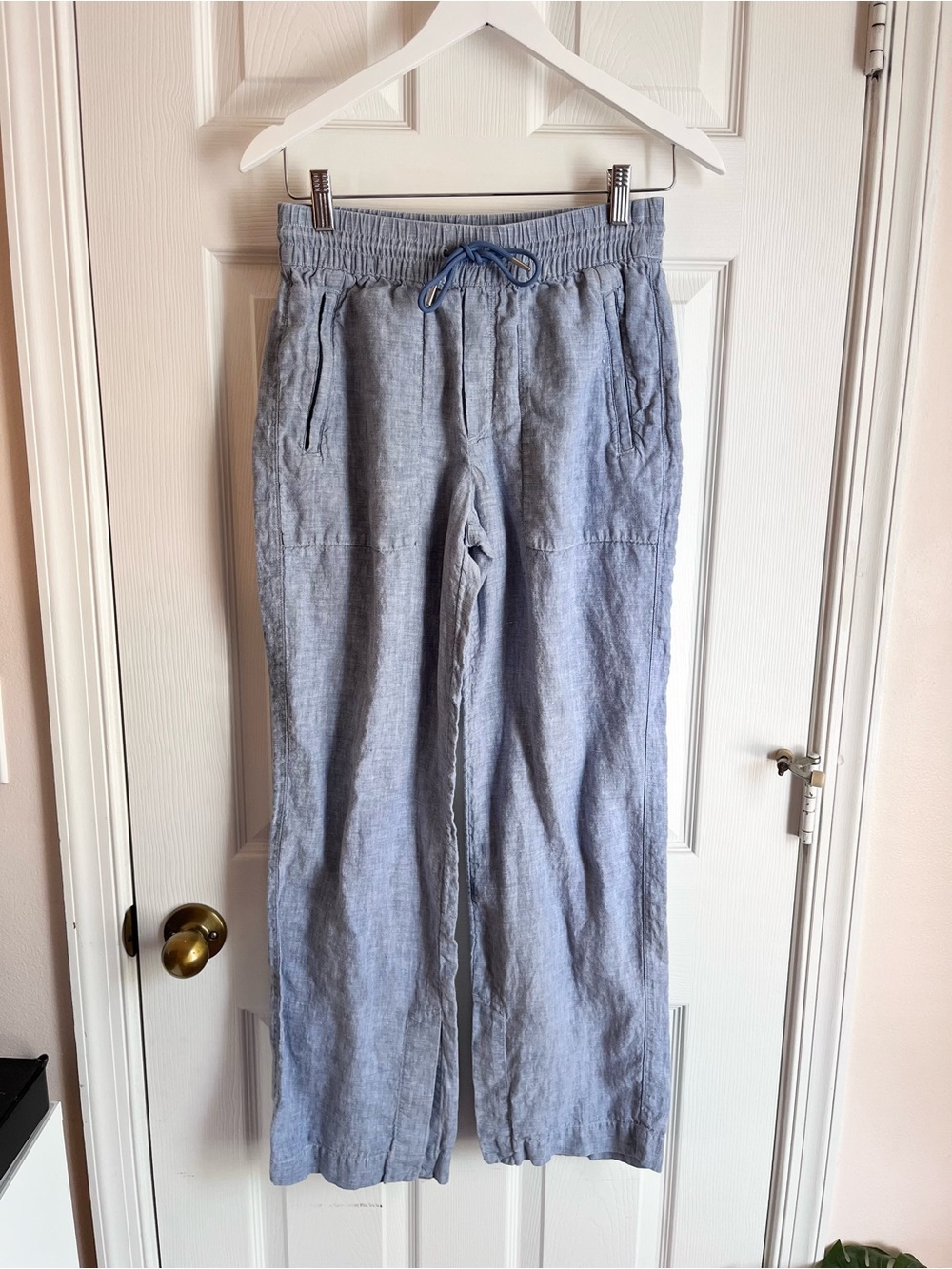 Athleta Blue Retreat Linen Pant